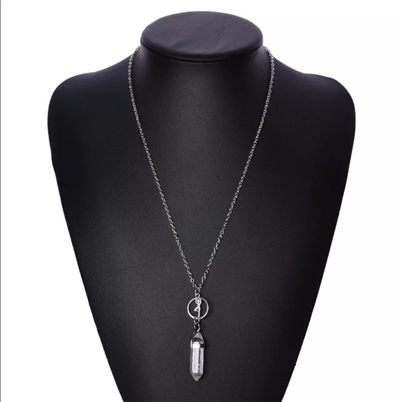 Crystal Quartz Yoga Balance Necklace Reiki Energy - Picture 3 of 5